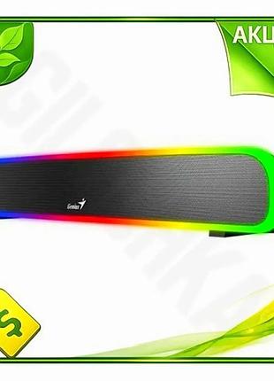 Ve саундбар genius bluetooth 5.1 new version чорний з rgb підсвічуванням для телевізора і комп'ютера 4 n6w_ver