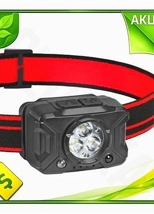 Ve фонарь налобный titanum 170 new version лм аккумулятор 400 mah li-ion для туризма и кемпинга налобн n6w_ver