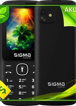 Ve мобильный телефон sigma mobile new version x-style 242 lucky кнопочный черный 2 mini-sim с дисплеем n6w_ver