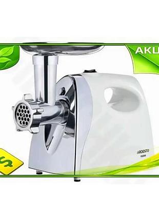 Ve мясорубка ardesto мощная 1800 new version вт для приготовления фарша и колбасок с насадкой для тома n6w_ver
