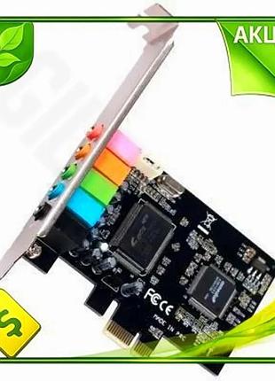 Ve звукова карта pci-e 1x new version 32-bit 6-канальна без додаткового живлення для пк аудіокарта 3,5 n6w_ver