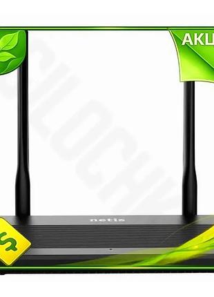 Ve роутер netis wi-fi 5 new version 1200mb/s 2.4ghz 5ghz з 4 антенами для дому та офісу бездротовий ма n6w_ver