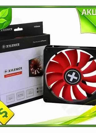 Ve вентилятор 140 мм xilence new version black/red для корпуса гидродинамический подшипник охлаждения n6w_ver