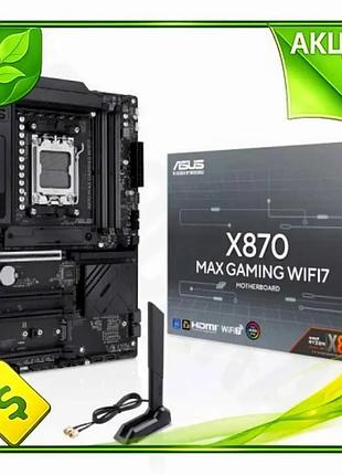 Ve материнська плата am5 asus new version x870 max gaming wifi7 4xddr5 для геймерів з wifi 7 та blueto n6w_ver