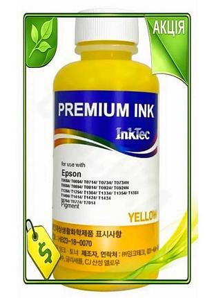 Ve чорнило inktec жовте пігментне new version 100 мл для epson принтерів замінник чорнила для друку n6w_ver