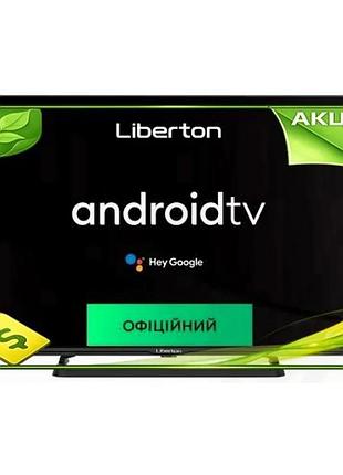 Ve телевізор 43" liberton ultrahd new version 3840x2160 smart tv для дому з безрамковим дизайном і and n6w_ver