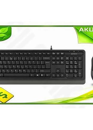 Ve комплект клавіатура і миша new version a4tech fstyler usb мембранна дротова чорна сірий мультимедій n6w_ver