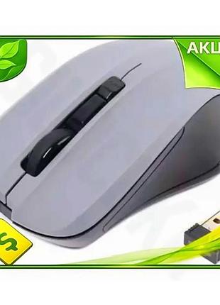 Ve беспроводная мышь maxxter оптическая new version grey для пк с usb 1600 dpi радиус действия до 10 м n6w_ver