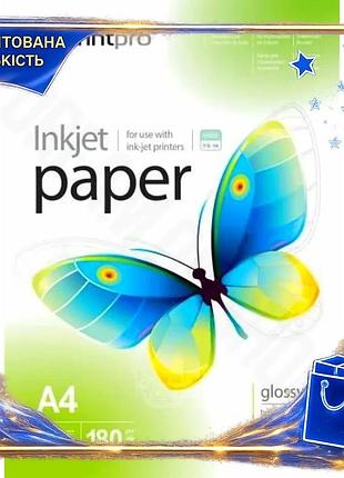 Dm фотопапір printpro глянцевий специфікація 2.2 a4 180 г/м2 50 арк для фото та друку рекламних матері spe|lz