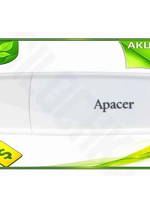 Ve флеш накопитель usb 32гб new version apacer белый быстрая передача данных для компьютера и ноутбука n6w_ver