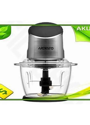 Ve подрібнювач ardesto 400вт чорний new version сріблястий для приготування соусів кухонний комбайн 1л n6w_ver