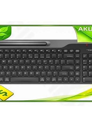 Ve бездротова клавіатура a4tech fstyler new version чорна ультратонка для пк з підставкою для смартфон n6w_ver