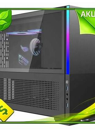 Ve корпус almordor sparkle mini new version tower чорний для micro atx mini itx з бічною панеллю зі ск n6w_ver