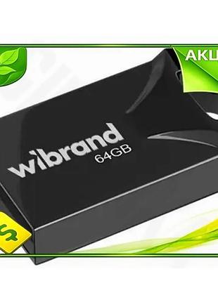 Ve флеш накопитель usb 64гб new version wibrand черный компактный накопитель для хранения данных usb ф n6w_ver