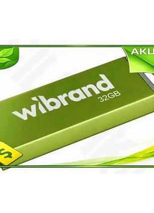 Ve флеш накопитель usb 32гб new version wibrand chameleon ударопрочный зеленый моноблок для хранения д n6w_ver