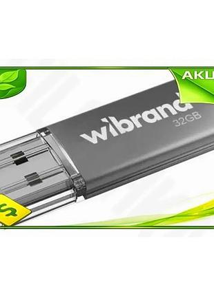 Ve флеш накопитель usb 32гб new version wibrand серебристый usb 2.0 накопитель для хранения данных пам n6w_ver