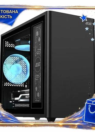 Dm корпус mini tower специфікація 2.2 2e credo plus black для micro atx mini itx з argb вентиляторами spe|lz
