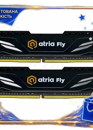 Dm пам'ять ddr4 16гб специфікація 2.2 3200мгц atria fly чорна з радіатором для настільного пк оператив spe|lz