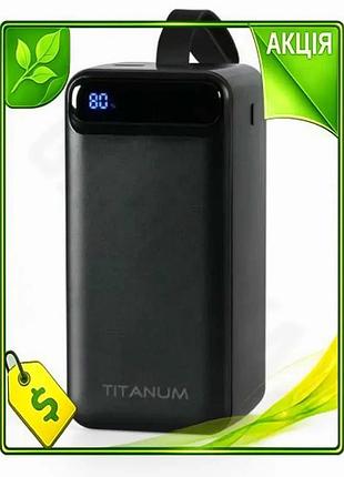Ve универсальная мобильная батарея 50000mah new version titanum черная повербанка для смартфонов и пла n6w_ver