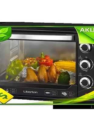 Ve электродуховка liberton 2000w 48л new version конвекция для выпечки и приготовления с таймером и те n6w_ver
