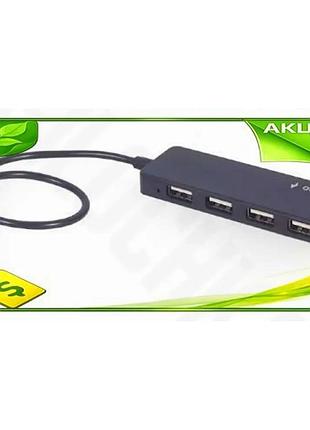 Ve хаб usb gembird 4xusb new version 2.0 type-c 30 см черный распределитель для подключения устройств n6w_ver