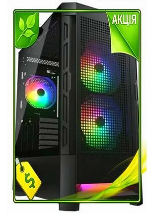 Ve корпус cougar airface rgb new version black midi tower с подсветкой argb для пк atx micro atx mini n6w_ver