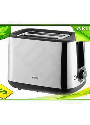 Ve тостер ardesto 800w для new version приготування тостів з нержавіючої сталі 2 відділення 7 режимів n6w_ver