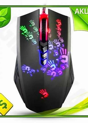 Ve мышь для игр bloody new version a60a оптическая 4000cpi черная usb проволочная геймерская мышь с на n6w_ver