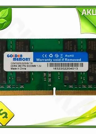 Ve память so-dimm ddr4 16гб new version 3200мгц golden memory для ноутбука оперативная память для игр n6w_ver
