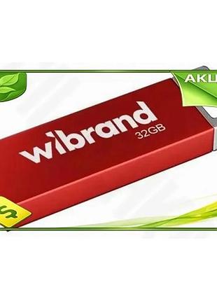 Ve флеш накопитель usb 32гб new version wibrand красный ударопрочный металлический моноблок для хранен n6w_ver