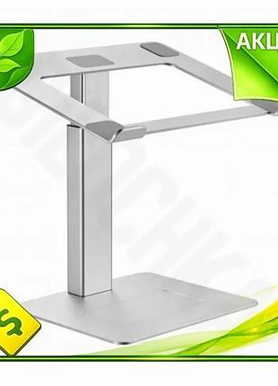 Ve алюмінієва підставка для ноутбука new version до 15,6 дюймів gembird регульована висота для роботи n6w_ver