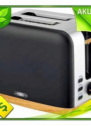Ve тостер ardesto 800w для new version приготування 2 тостів з 7 режимами смаження чорний електричний n6w_ver