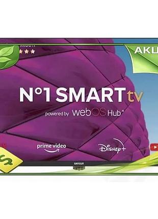 Ve телевізор 55" satelit 3840x2160 new version 60 гц smart tv для дому та перегляду фільмів з hdmi usb n6w_ver