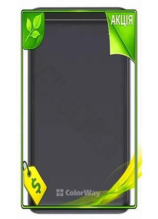 Ve універсальна мобільна батарея 10000 new version mah colorway чорна power bank для зарядки смартфоні n6w_ver