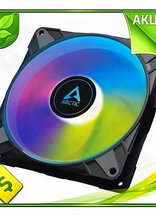 Ve вентилятор 140 мм arctic new version чорний pwm argb підсвічування для корпусу активне охолодження n6w_ver