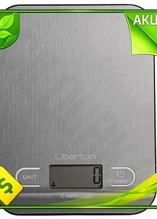 Ve кухонные весы liberton до new version 5 кг с сенсорными bluetooth дисплеем для приготовления пищи э n6w_ver