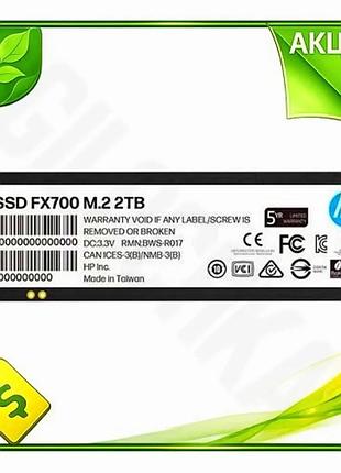 Ve твердотельный накопитель ssd 2tb new version hp быстрый pci-e 4.0 x4 m.2 2280 для пк ноутбука гейме n6w_ver