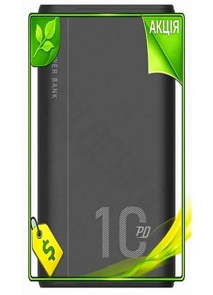 Ve універсальна мобільна батарея 10000 new version mah silicon power чорна power bank з 2xusb type-c д n6w_ver