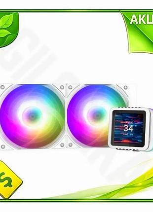 Ve система рідинного охолодження zalman new version alpha 2 ds white argb для процесора з дисплеєм 2.7 n6w_ver