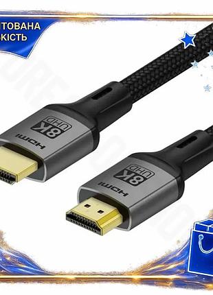 Dm кабель hdmi 3 специфікація 2.2 м colorway v2.1 8k 60 гц чорний hdmi кабель для телевізора монітора spe|lz
