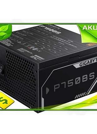 Ve блок питания 750 вт new version gigabyte 80 plus bronze немодульный для пк компьютерный адаптер пит n6w_ver