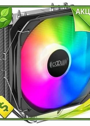 Ve кулер для процесора pccooler new version paladin 400 argb баштовий охолоджувач для intel amd до 200 n6w_ver