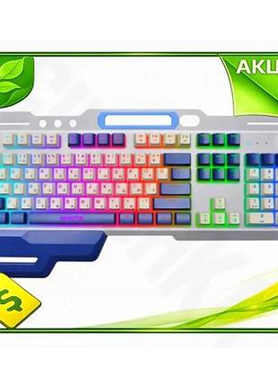 Ve клавіатура maxxter usb дротова new version з rgb підсвічуванням 104 кнопки ігрова з підставкою для n6w_ver