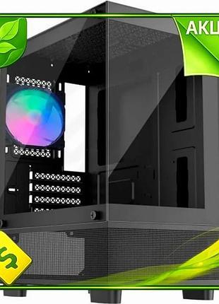 Ve корпус комп'ютерний 1stplayer mini new version tower чорний для micro atx mini itx з argb підсвітко n6w_ver