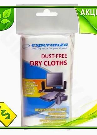 Ve сухі серветки esperanza 24 new version шт для очищення від пилу безворсові серветки для дому та офі n6w_ver