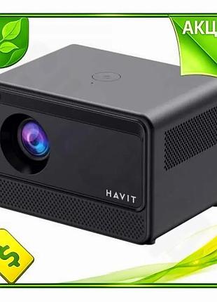 Ve проектор havit портативный android new version tv 9.0 1280x720 для домашнего кинотеатра беспроводно n6w_ver