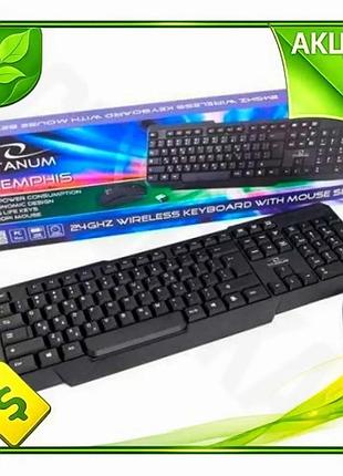 Ve комплект беспроводной esperanza black new version usb клавиатура и мышь для пк ноутбука беспроводны n6w_ver