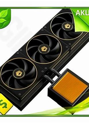 Ve система жидкостного охлаждения id-cooling new version 360 мм black/gold для процессоров до 350 вт. n6w_ver