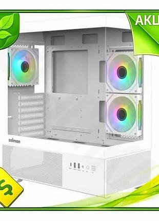 Ve корпус zalman chronix v2 new version white mid tower для пк atx micro atx mini itx с rgb подсветкой n6w_ver