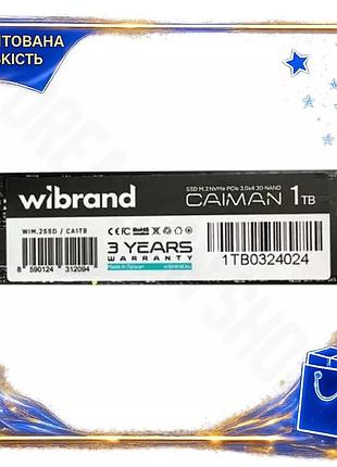 Dm твердотельный накопитель ssd спецификация 2.2 1tb wibrand caiman nvme pci-e 3.0 x4 m.2 2280 для пк spe|lz